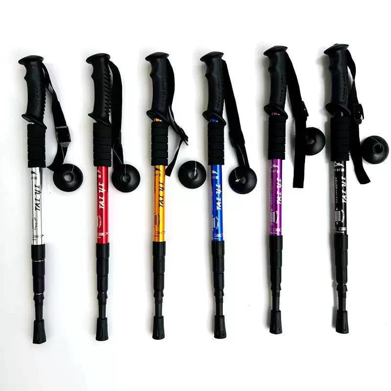 Premium Adjustable Alpenstock Hiking Poles - Lightweight, Anti-Shock Trekking St