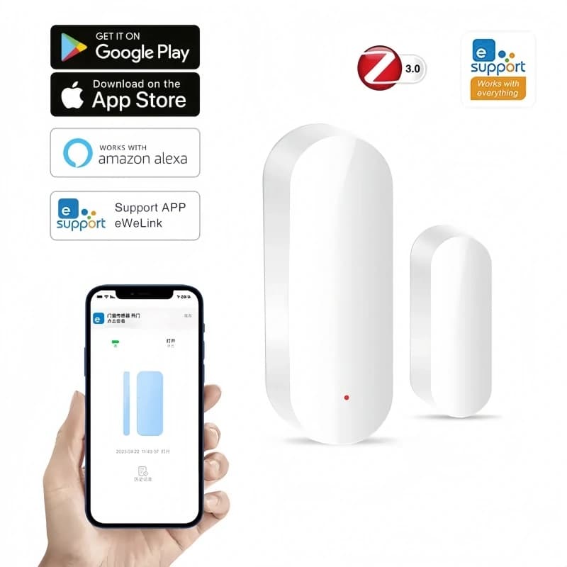 Smart home linkage scene where door and window sensors trigger the entryway lights to turn on automatically upon arrival.