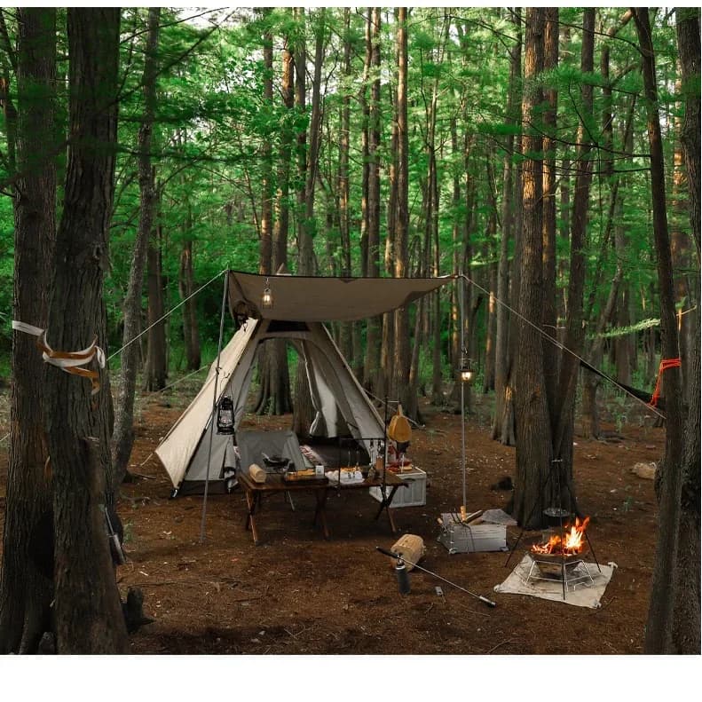Aluminium Alloy Camping Cookware Tripod | Folding Pot Stand — product image 3