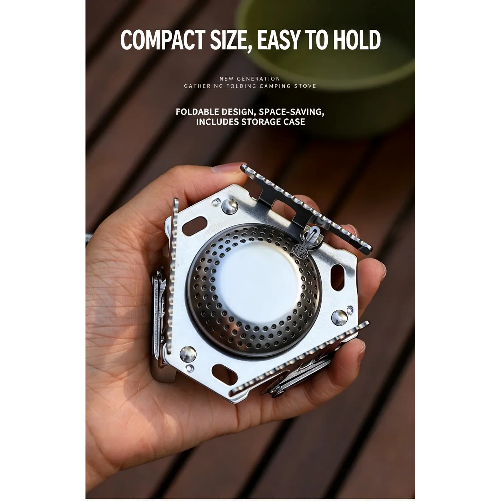 Portable Gas Stove | 230 g Stainless Steel Camping Burner — product image 2