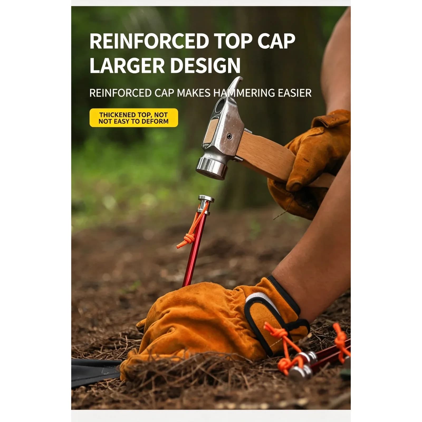 Aluminium Alloy Tent Stakes | 23 cm Lightweight Camping Pegs — product image 2