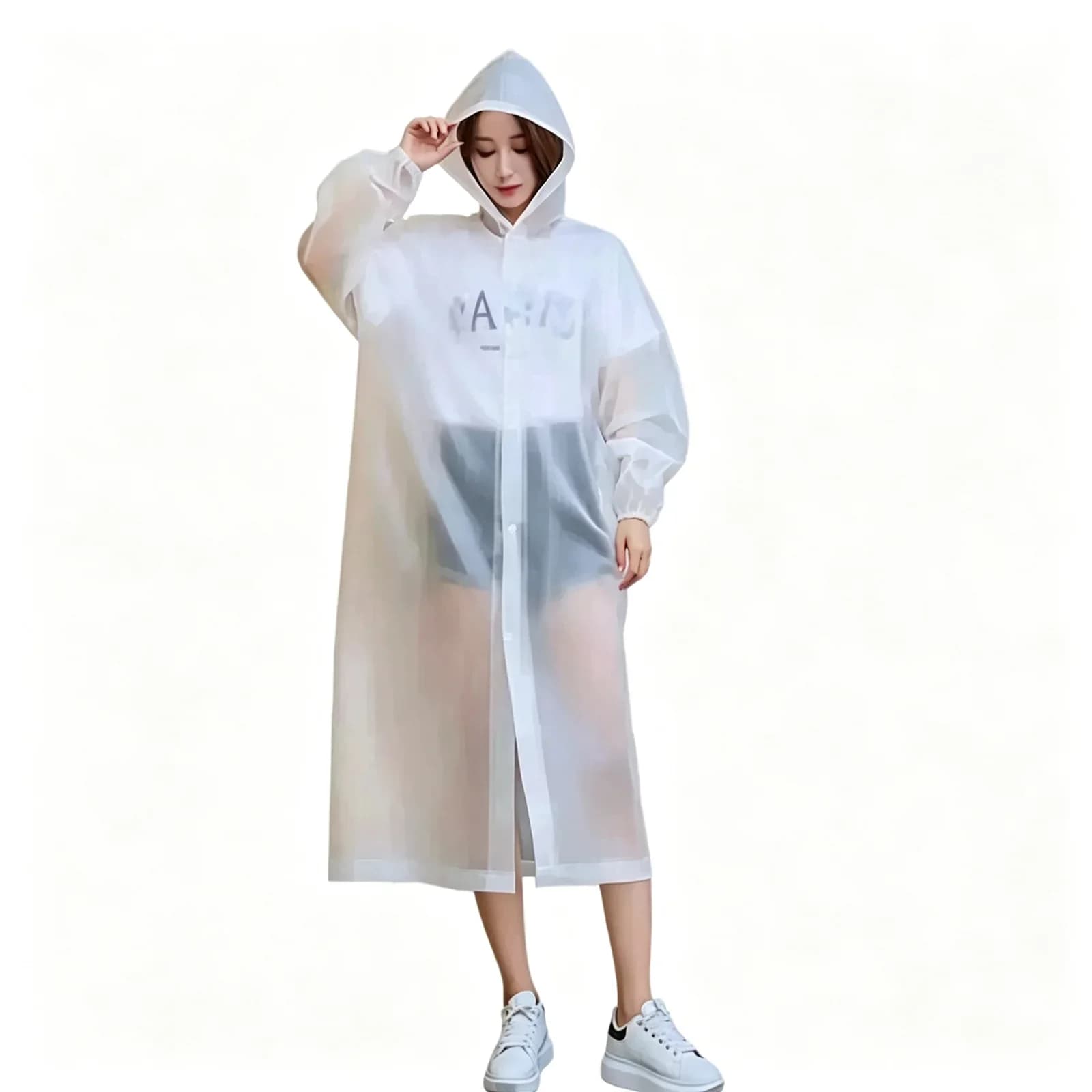 Extra-Thick Portable Raincoat | Reusable Adult & Kids Poncho — product image 8