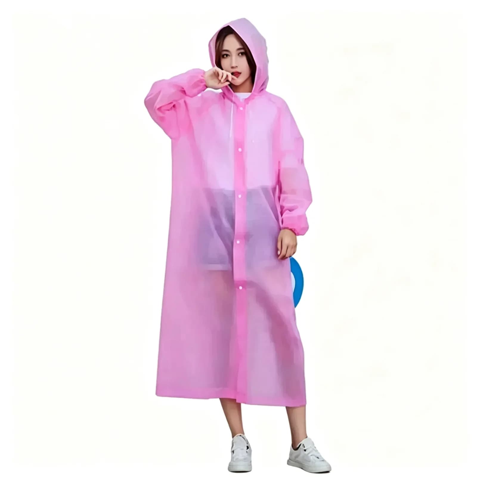 Extra-Thick Portable Raincoat | Reusable Adult & Kids Poncho — product image 9