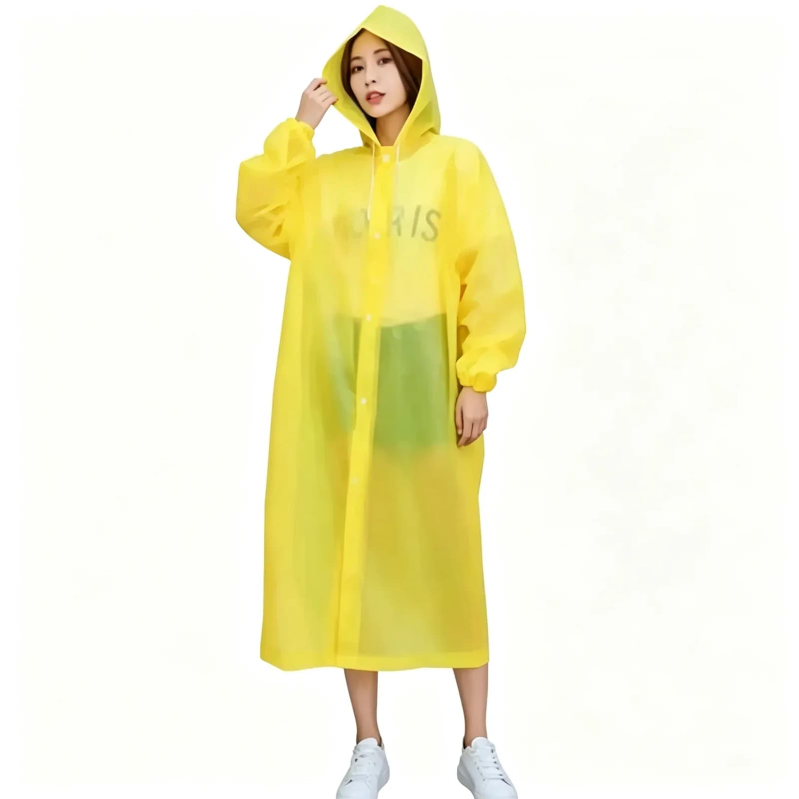 Extra-Thick Portable Raincoat | Reusable Adult & Kids Poncho — product image 10