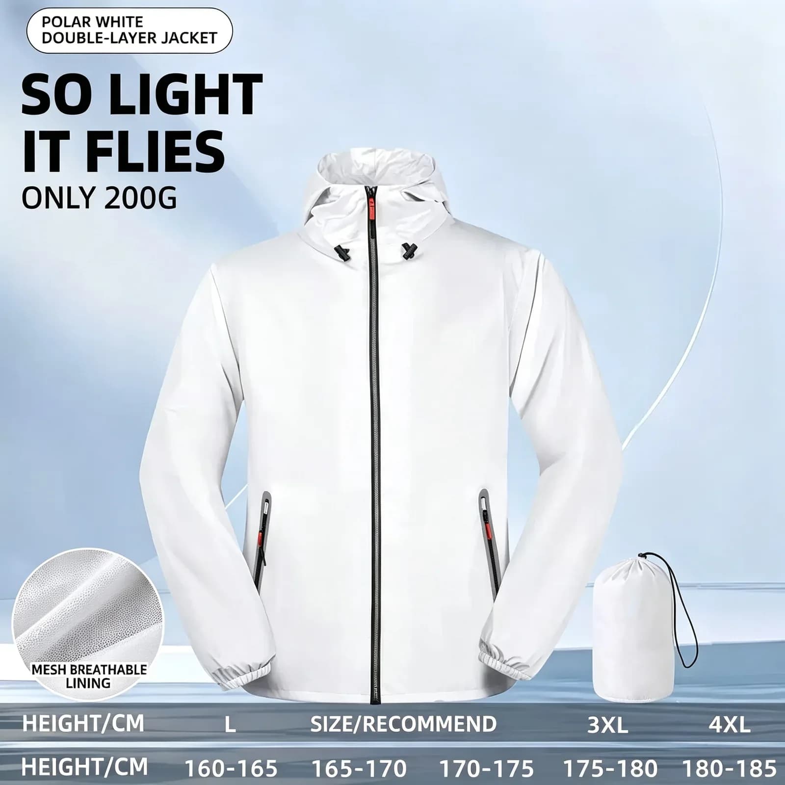 Ultralight Waterproof Rain Suit | Packable Jacket & Pants Set — product image 13