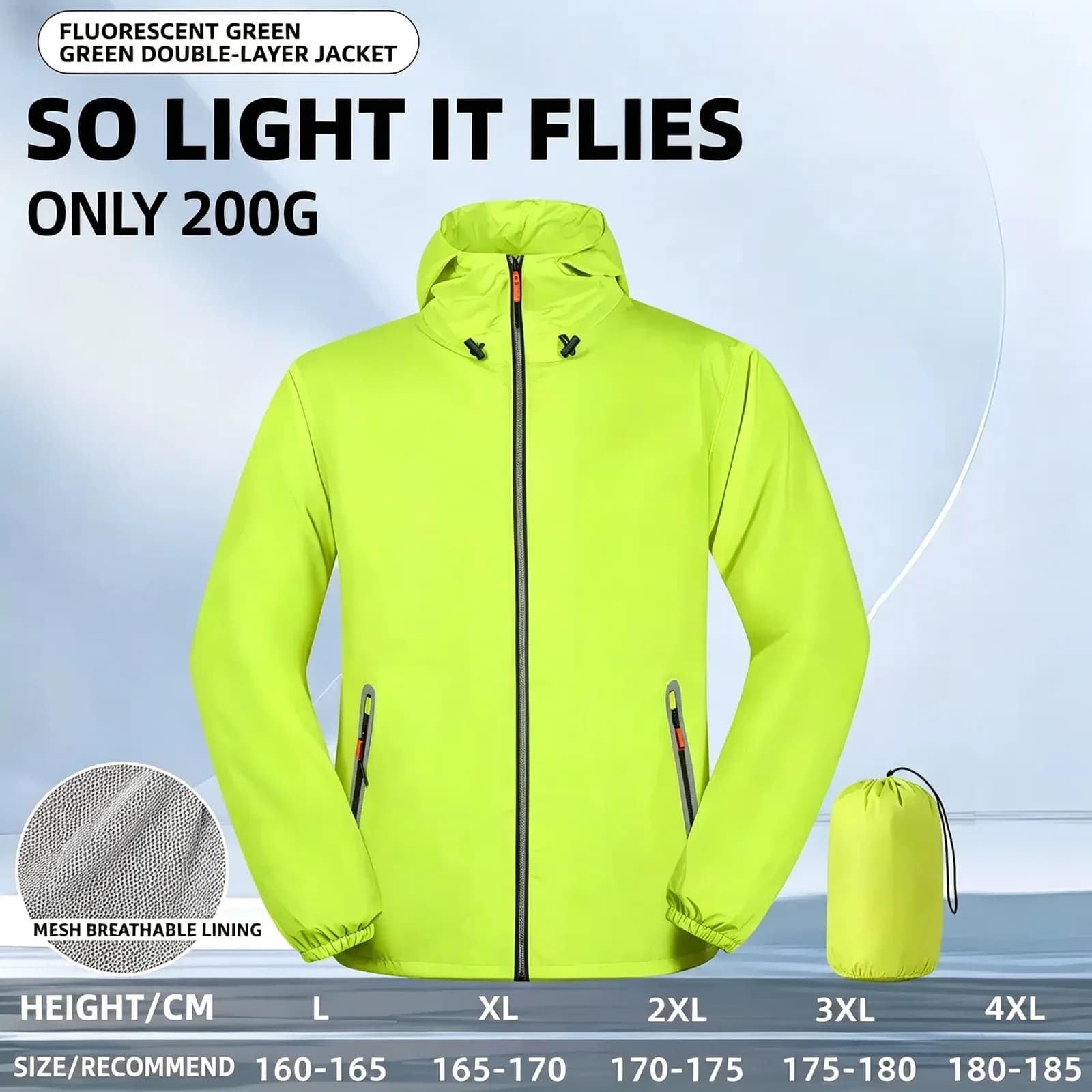 Ultralight Waterproof Rain Suit | Packable Jacket & Pants Set — product image 15