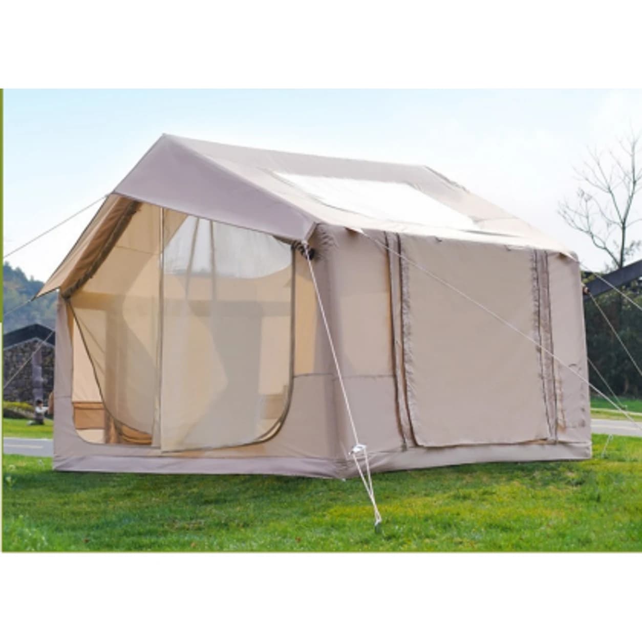 Starry-Sky Inflatable Tent | 6.3, 9 & 12 m² Khaki Models — Product image 2