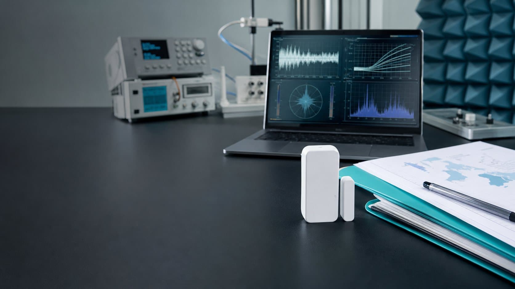 Conceptual wireless door sensor and laboratory test equipment for an international smart-home compliance guide