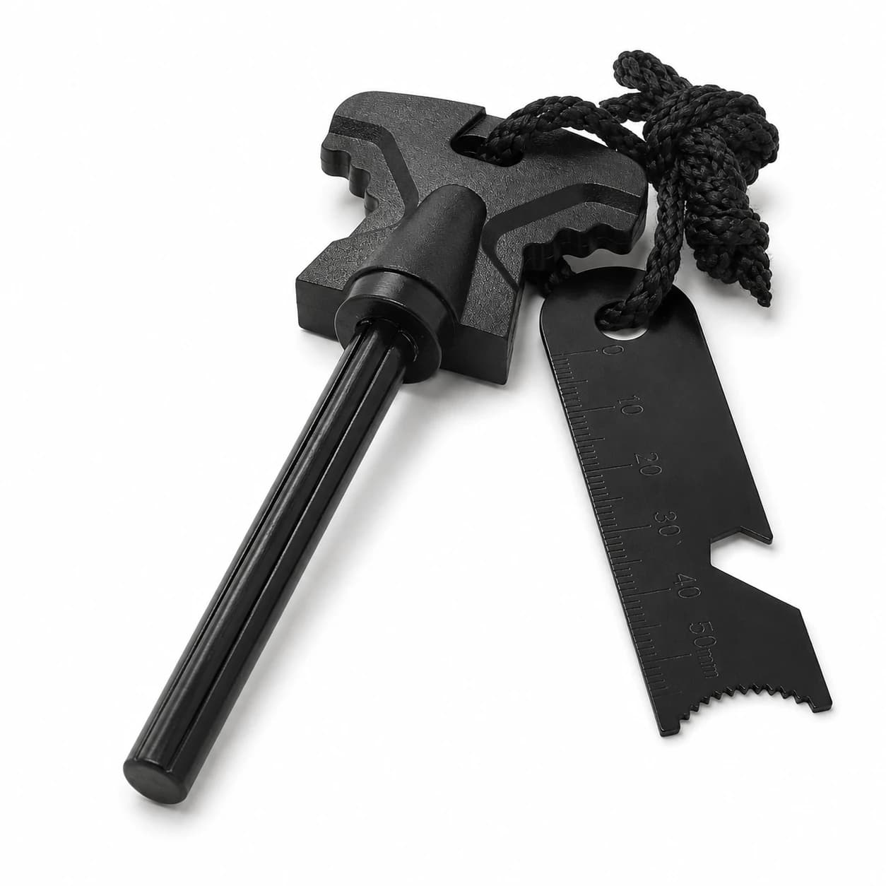 Ferro Rod Fire Starter with Multifunction Striker