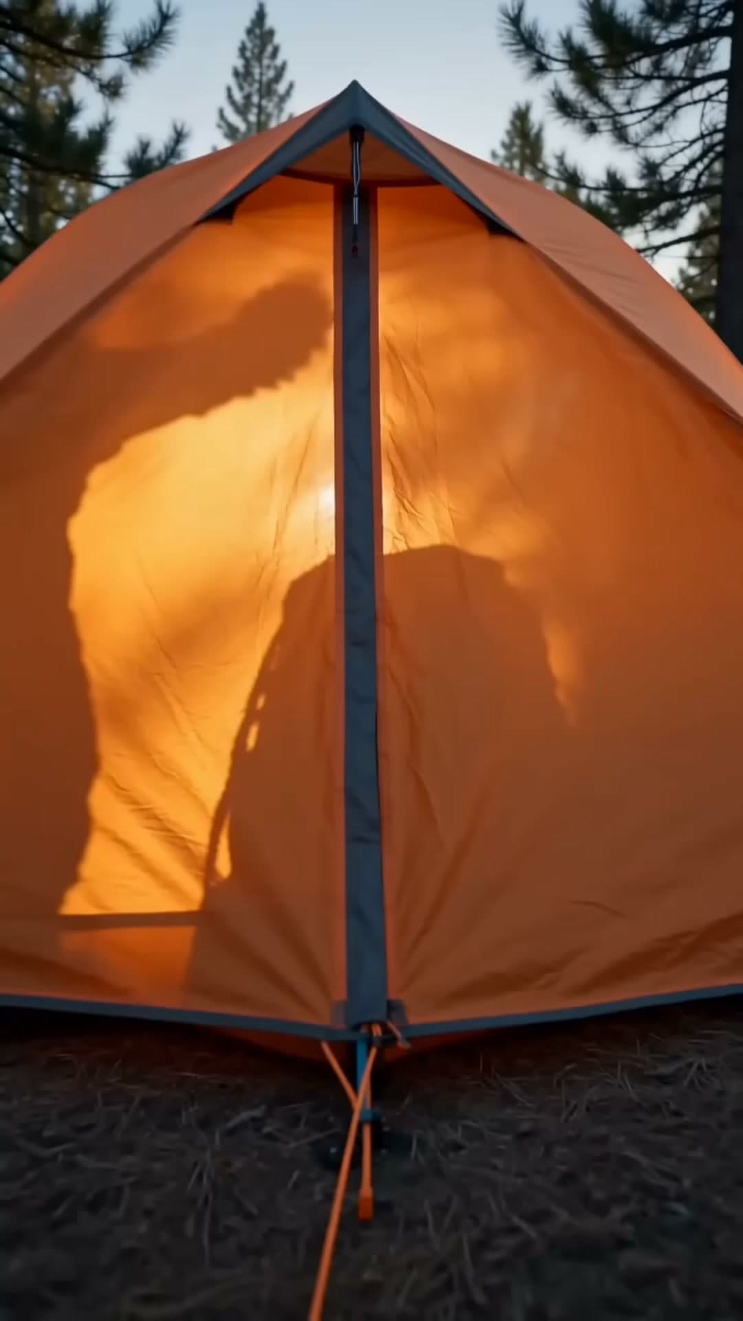 Tent organization tips shown in Seawing Facebook Reel