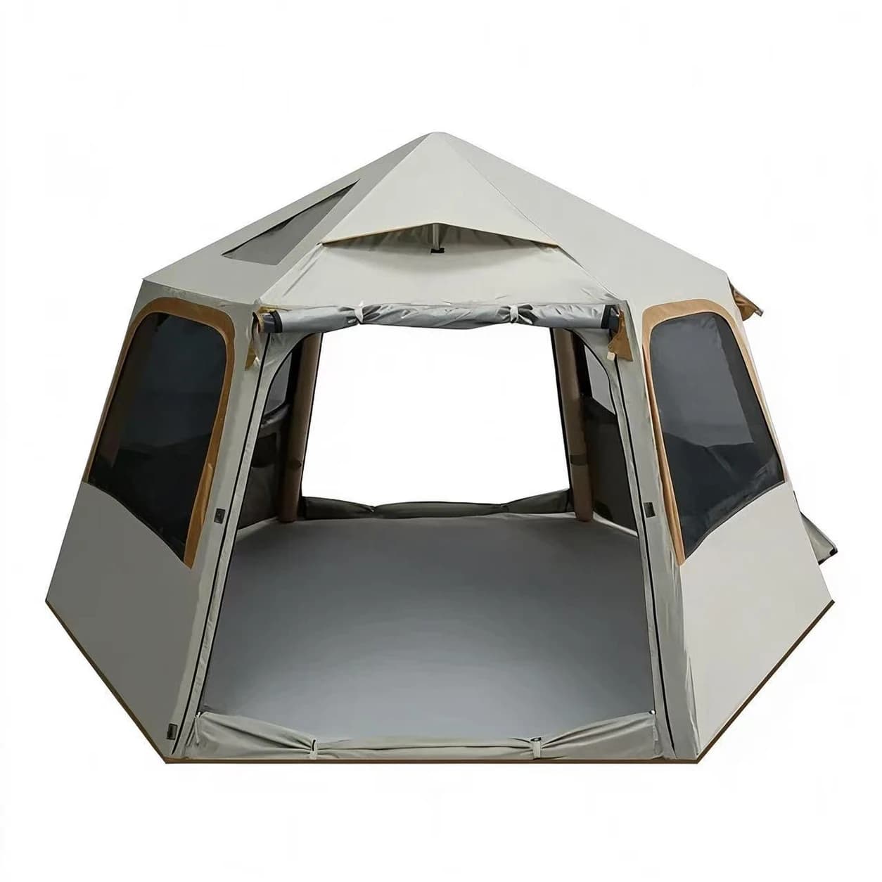 Hexagonal Inflatable Tent | 292 × 146 × 200 cm Khaki Shelter — Product image 5 Hexagonal Inflatable Tent | 292 × 146 × 200 cm Khaki Shelter — Product image 5