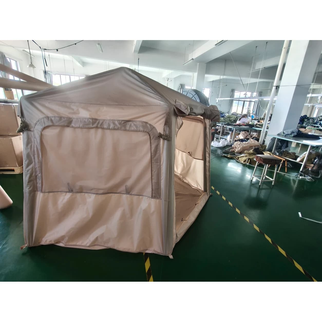 Hexagonal Inflatable Tent | 292 × 146 × 200 cm Khaki Shelter — Product image 8 Hexagonal Inflatable Tent | 292 × 146 × 200 cm Khaki Shelter — Product image 8