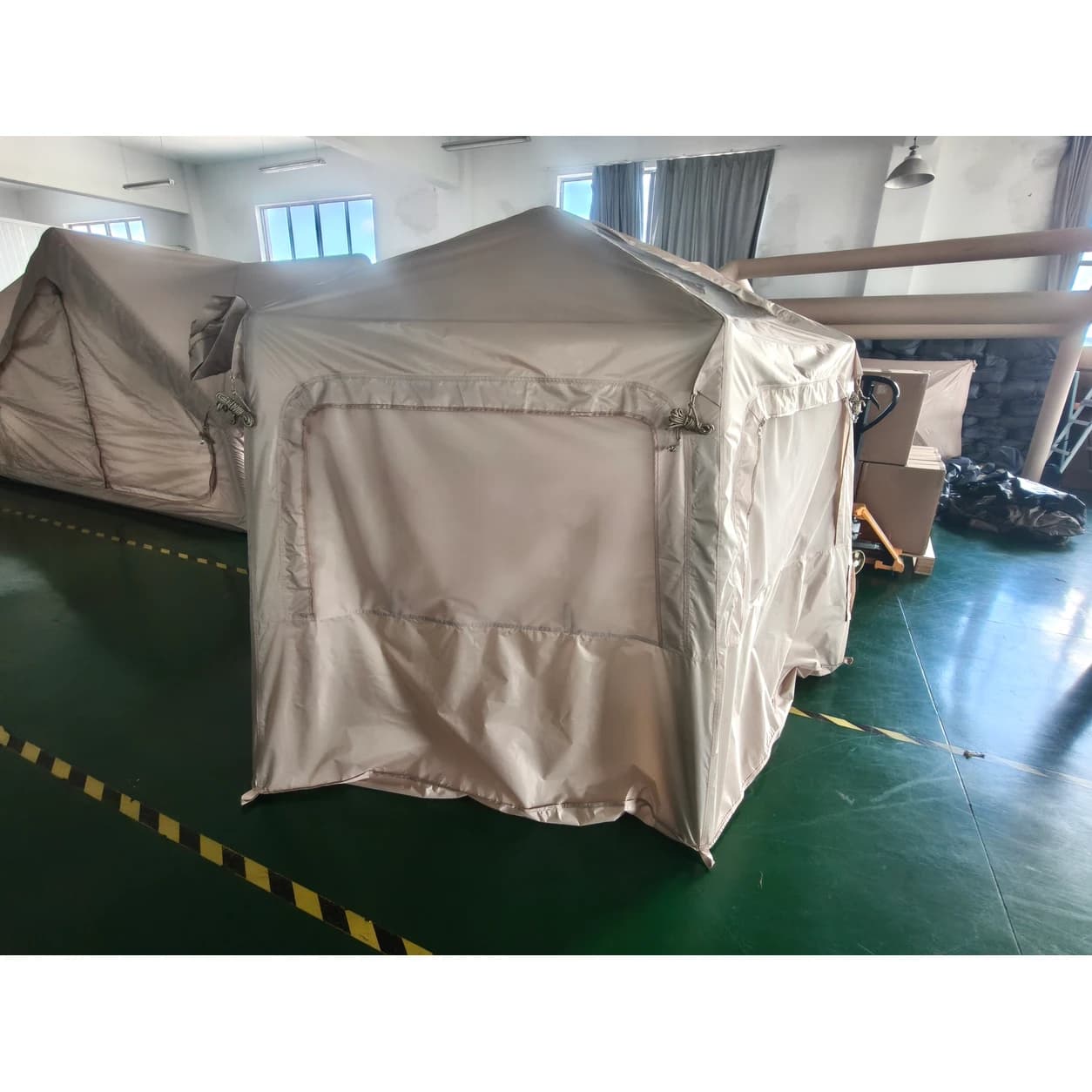 Hexagonal Inflatable Tent | 292 × 146 × 200 cm Khaki Shelter — Product image 9 Hexagonal Inflatable Tent | 292 × 146 × 200 cm Khaki Shelter — Product image 9