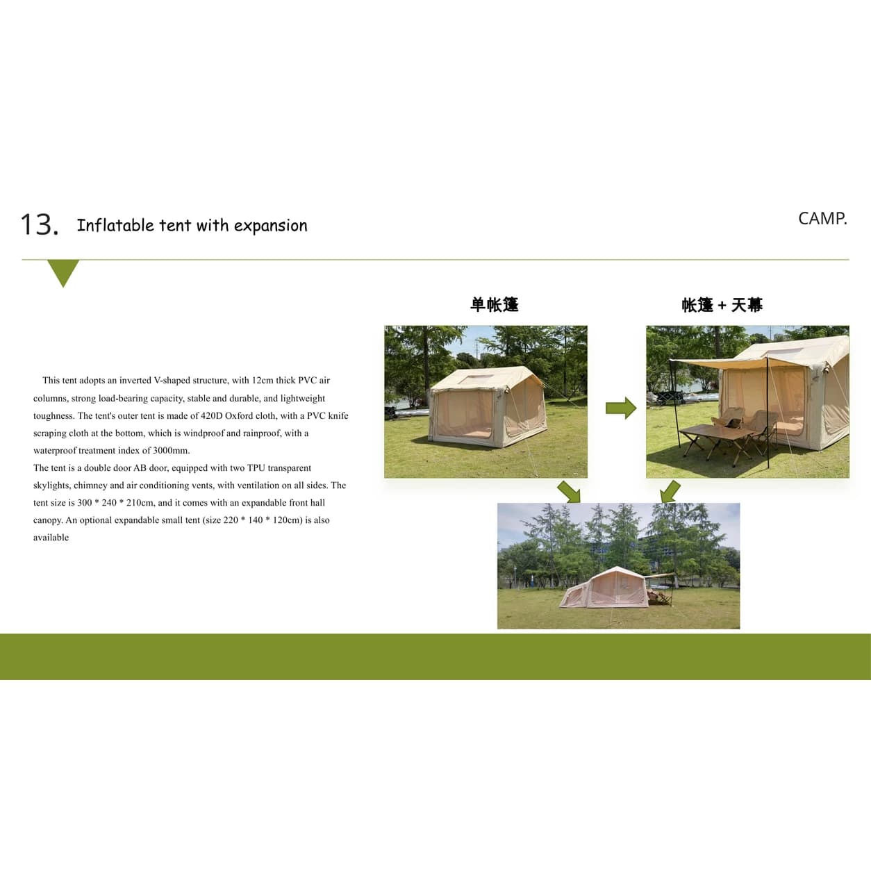 Inflatable Tent with Dual Awning | 13.86 m² Outdoor Shelter — Product image 7 Inflatable Tent with Dual Awning | 13.86 m² Outdoor Shelter — Product image 7