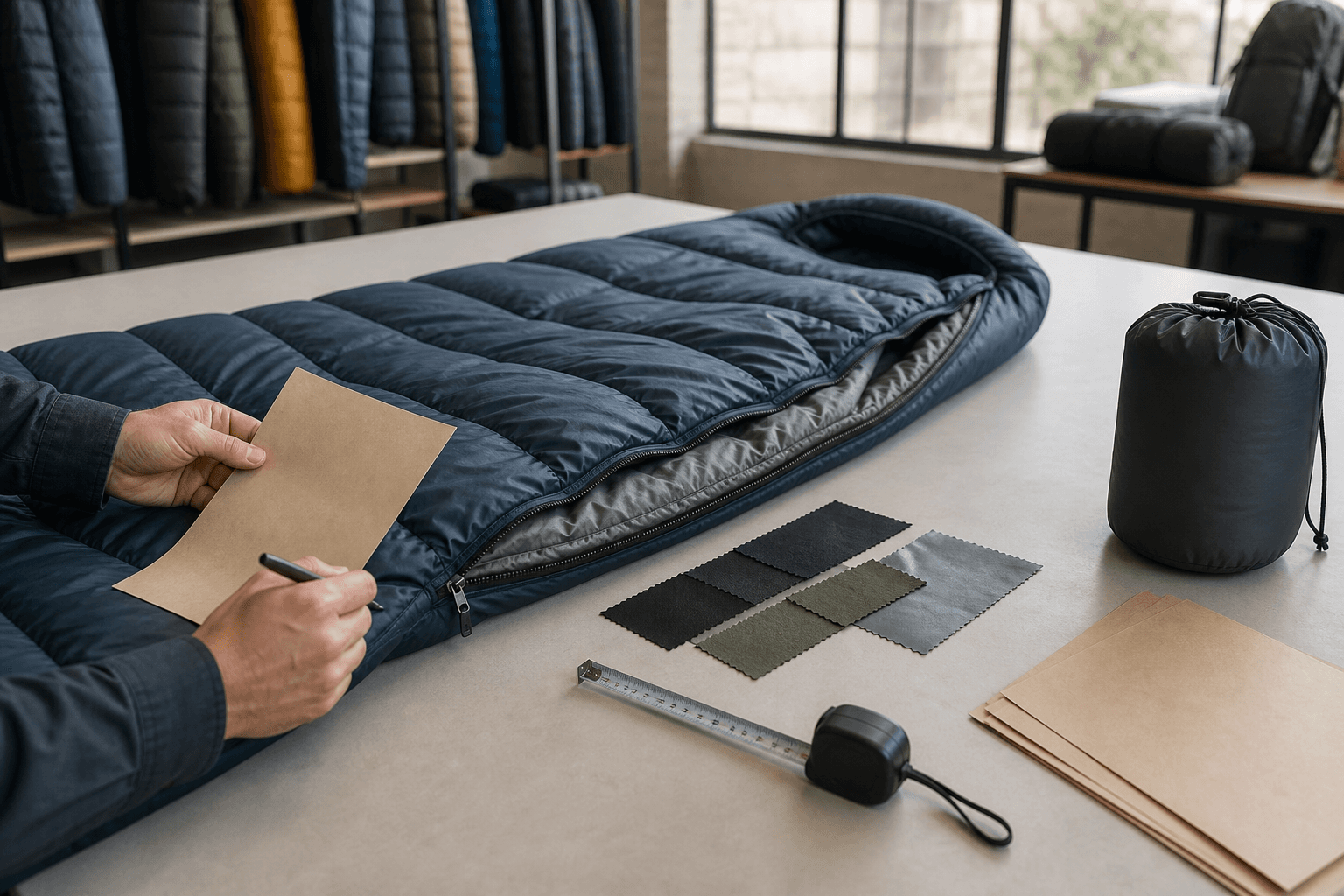Seawing catalogue image of the royal-blue envelope hooded sleeping bag reference