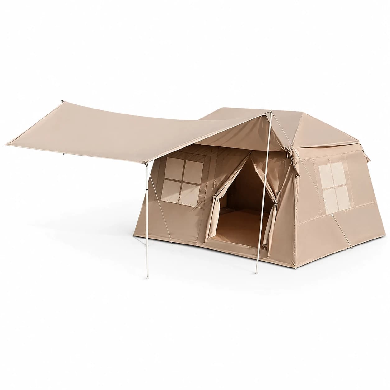 Inflatable Tent with Dual Awning | 13.86 m² Outdoor Shelter