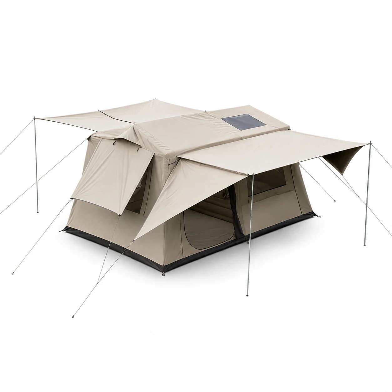 Gable-Roof Inflatable Tent | 330 cm & 400 cm Dark-Brown Models