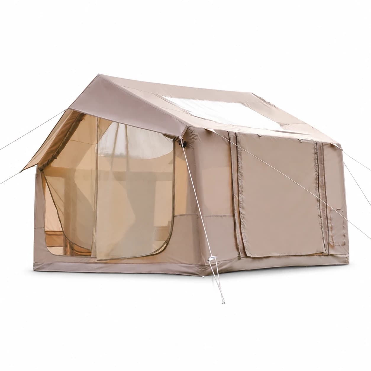 Starry-Sky Inflatable Tent | 6.3, 9 & 12 m² Khaki Models